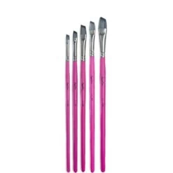 LissieLou Angular Paint Brush Set - LL 10A Brush - 5 Pieces