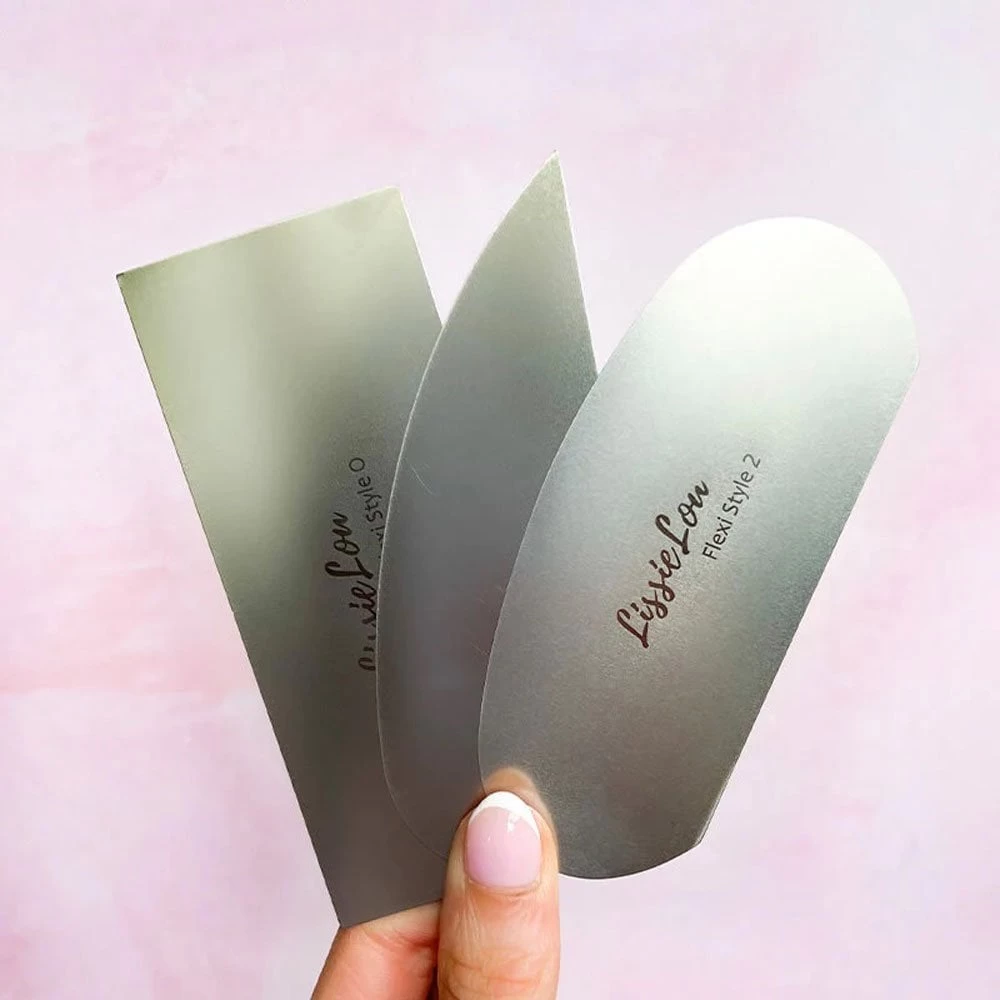 LissieLou Stainless Steel Mini Scraper Set Of 3 3 LissieLou Stainless Steel Mini Scraper Set Of 3