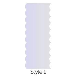 LissieLou Style 1 Double Edged Cake Scraper Acrylic