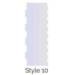 LissieLou Style 10 Double Edged Cake Scraper Acrylic