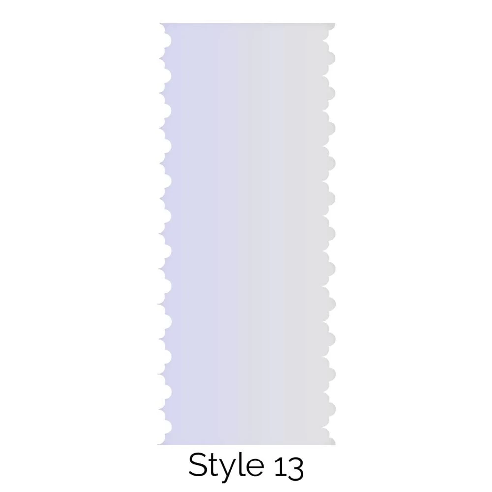 LissieLou Style 13 Double Edged Cake Scraper Acrylic 3 LissieLou Style 13 Double Edged Cake Scraper Acrylic