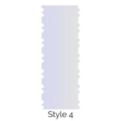 LissieLou Style 4 Double Edged Cake Scraper Acrylic