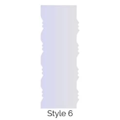 LissieLou Style 6 Double Edged Cake Scraper Acrylic