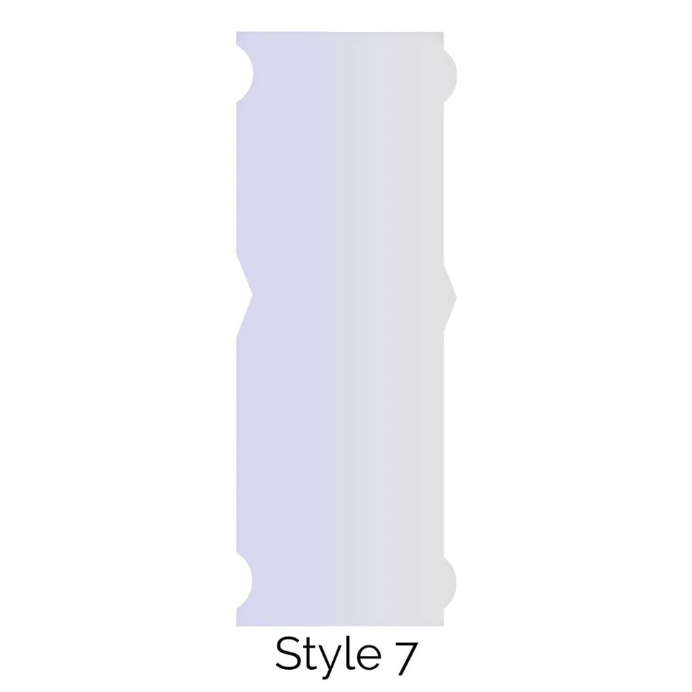 LissieLou Style 7 Double Edged Cake Scraper Acrylic 3 LissieLou Style 7 Double Edged Cake Scraper Acrylic