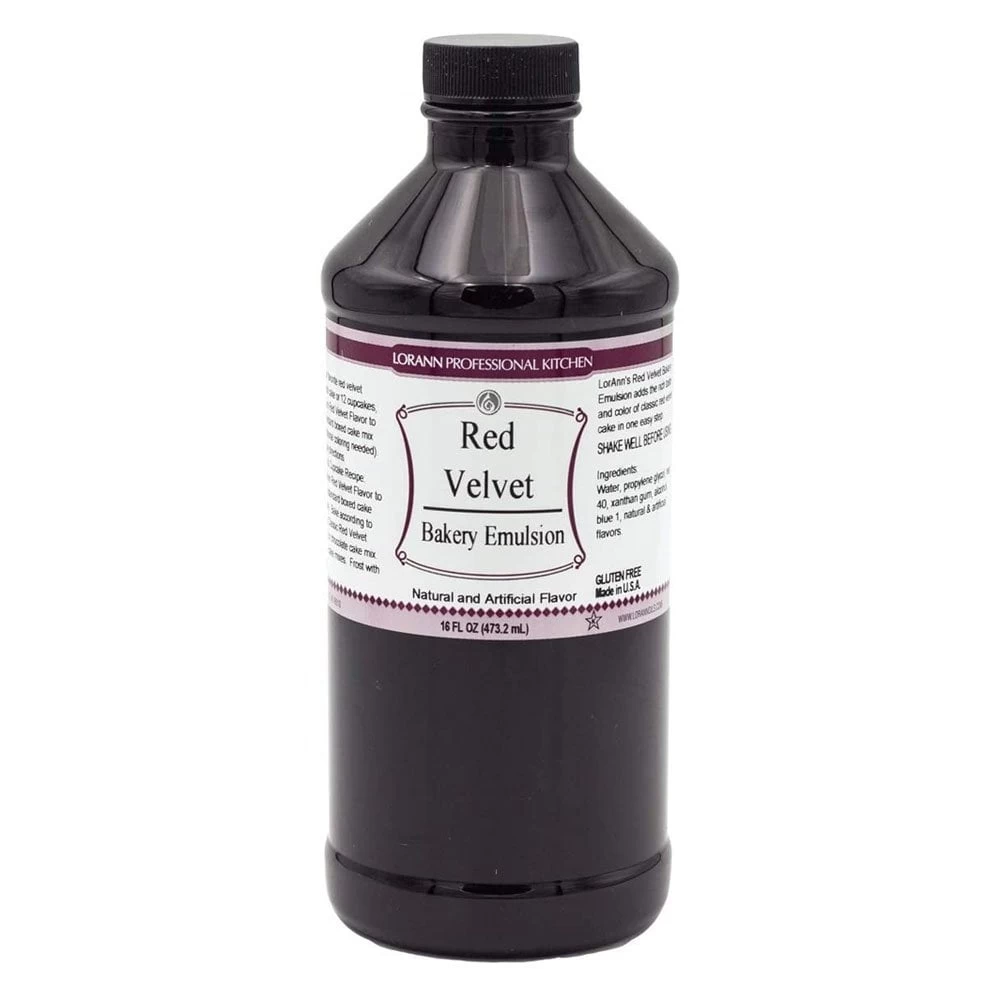 LorAnn Red Velvet Bakery Emulsion - Natural & Artificial Flavour - 473.2ml 3 LorAnn Red Velvet Bakery Emulsion - Natural & Artificial Flavour - 473.2ml