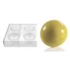 Martellato Semisphere Polycarbonate Mould - 8cm - 4 Cavities -Dream Cake Shop martellato semisphere polycarbonate mould 8cm 4 cavities p14718 50987 image