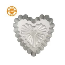 Decora Non Stick Decorated Heart Pan - 24 X 5cm -Dream Cake Shop non stick decorated heart pan 24 x 5cm p15886 55334 image