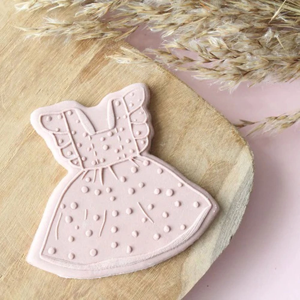 Oh My Cookie Little Girl Dress Cookie Stamp + Cutter 3 Oh My Cookie Little Girl Dress Cookie Stamp + Cutter