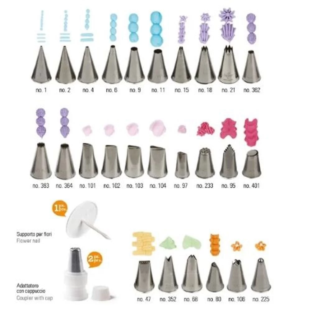 Decora Professional Piping Decorating Set - 29 Pieces 4 Decora Professional Piping Decorating Set - 29 Pieces - Image 2