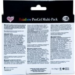 Rainbow Dust Progel Rainbow Colour Pack Of 6 -Dream Cake Shop rainbow dust progel rainbow colour pack of 6 p13463 46964 image