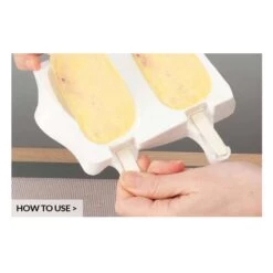 Silikomart Classic Easy Ice Cream High Quality Silicone Mould - 2 Cavity - Pack Of 2 Sets With 50 Wooden Sticks -Dream Cake Shop silikomart classic easy ice cream high quality silicone mould 2 cavity pack of 2 sets with 50 wooden sticks p10595 39353 image