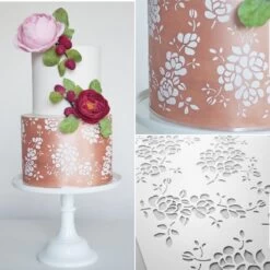 Silvia Favero FLORENCE - Double-Barrel Cake Stencil