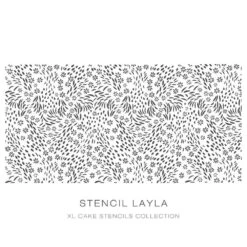 Silvia Favero Layla - Double-Barrel Cake Stencil