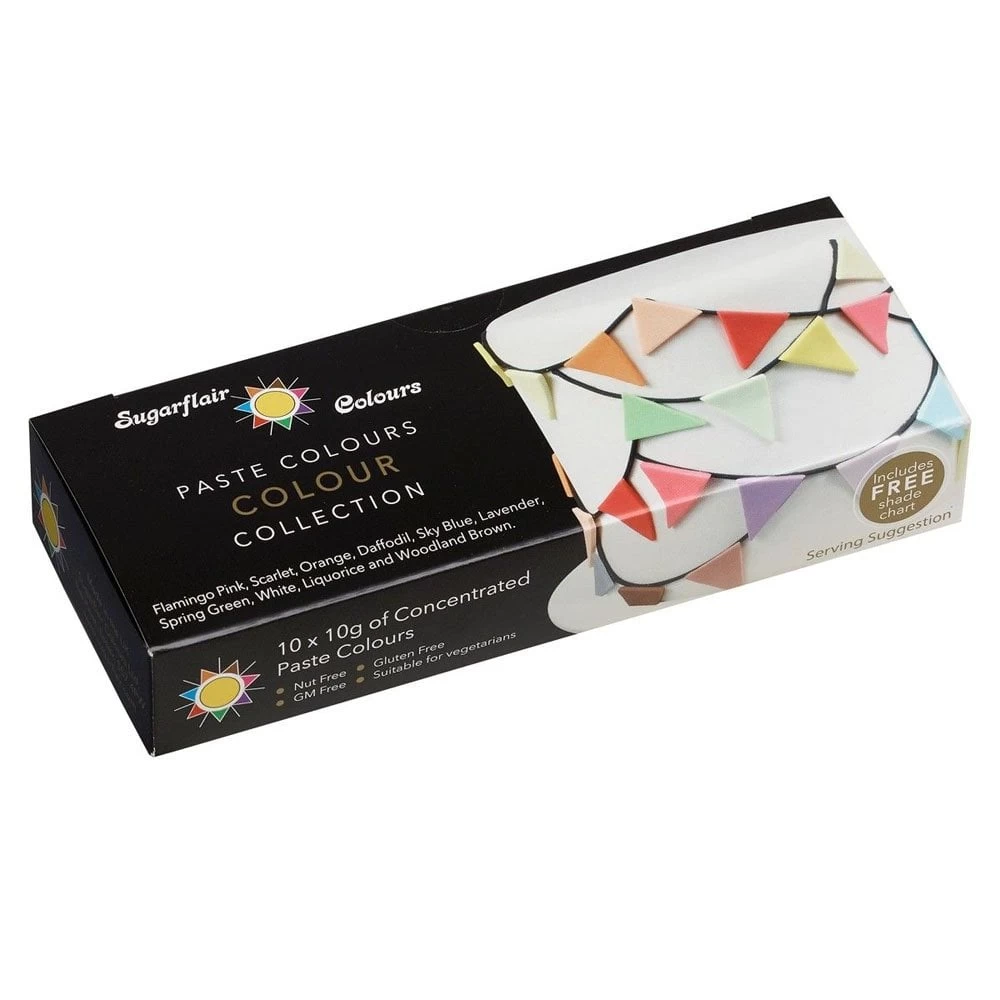 Sugarflair Colours Multi Paste Colour Collection 10 X 10g Set 4 Sugarflair Colours Multi Paste Colour Collection 10 X 10g Set - Image 2