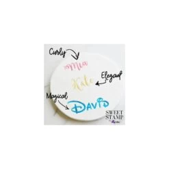 Sweet Stamps By Amy CURLY Font "The Complete Set" Full Set Uppercase, Lowercase, Numbers & Symbols + A Tacky Pad -Dream Cake Shop sweet stamps by amy curly font the complete set full set uppercase lowercase numbers symbols a tacky pad p6941 29012 image