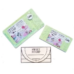 Sweet Stamps By Amy CURLY Font "The Complete Set" Full Set Uppercase, Lowercase, Numbers & Symbols + A Tacky Pad