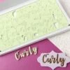 Sweet Stamps By Amy SWEET STAMP - CURLY - Full Set Uppercase & Lowercase -Dream Cake Shop sweet stamps by amy sweet stamp curly full set uppercase lowercase p5288 32812 image