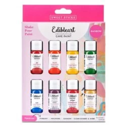 Sweet Sticks Edible Art Decorative Paint - Rainbow Pack Of 8